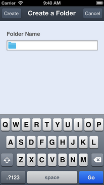 Create folder