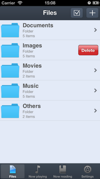 Manage folders